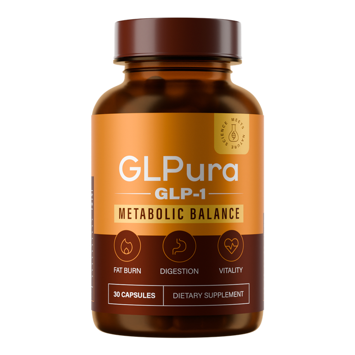 GLPura product packshot for supplement comparison GLPura bottle used in the comparison with MedicGLP